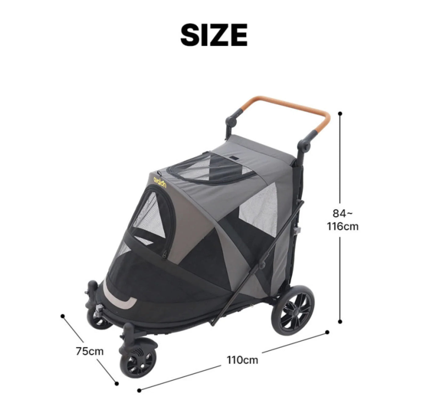 Avalon Dog Pram (Medium To Large)